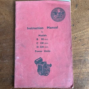 BSA Instruction Manual Models B 98CC C 120CC D 220CC - Picture 1 of 3