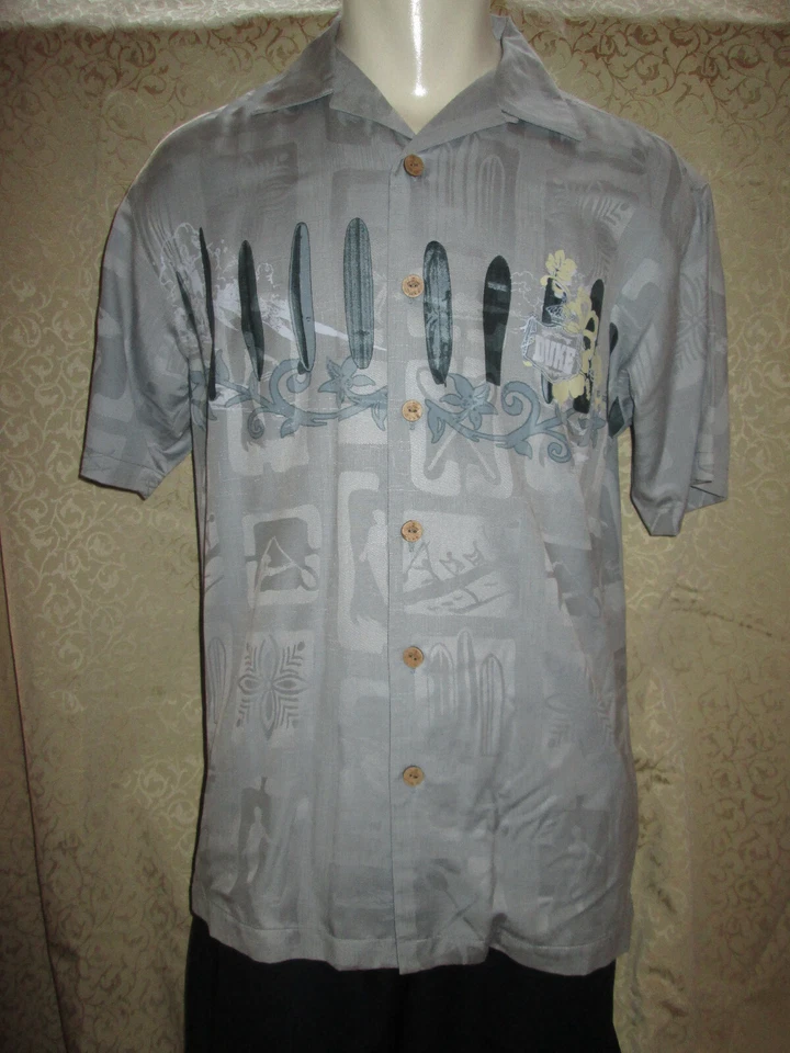 NWT Duke Kahanamoku Men's Hawaiian Shirt Small Silk Blue - Image 1 of 1