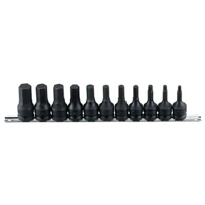 Genius Tools 11 Piece 1/2" Dr. Metric Hex Impact Bit Socket Set (CR-Mo) - TH-... - Bild 1 von 6