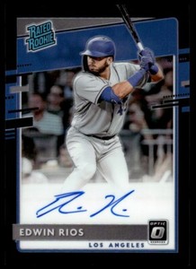 2020 Donruss Optic Rated Rookies Signatures Black Edwin Rios Auto 11/50 #RRS-ER