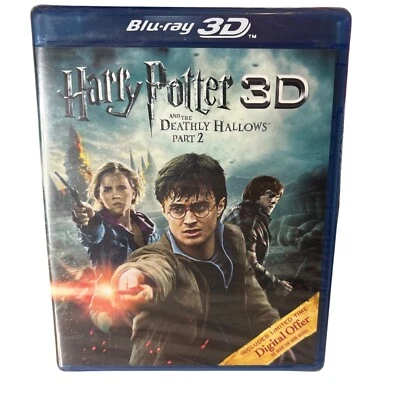 Harry Potter and the Deathly Hallows Part 2 (3D Blu ray) New Sealed - Image 1 of 2