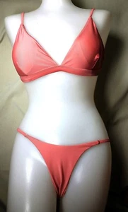 NEW Mauve Pink String Brazil Bikini Swim Bathing Suit    Adult L - Picture 1 of 2