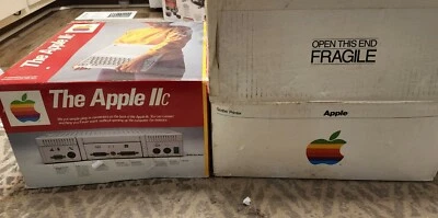 The Apple IIc Computer And Scribe Printer With Original Boxes. - Image 1 of 4