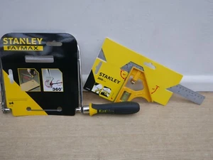 STANLEY 2 46 028 12" COMBINACIÓN FUNDIDA A PRESIÓN CUADRADA + 0 15 106 SIERRA DE AFRONTAMIENTO - Imagen 1 de 2