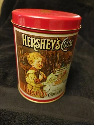 Vintage 1989 Hershey's Cocoa Metal Tin featuring Bittersweet Boy - Image 1 of 4