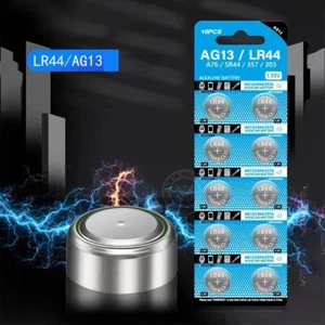 50Pcs AG13 LR44 A76 357 357A LR1154 SR1154 SR44 1.5V Button Battery Coin Cell US - Picture 1 of 12