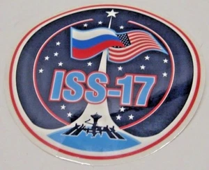NASA Space Shuttle Mission Expedition-17 ISS-17 Patch Beschreibung Aufkleber Aufkleber - Bild 1 von 2