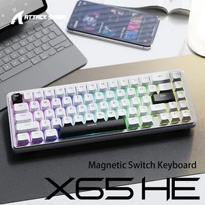 Teclado para juegos con cable ATTACK SHARK X65 HE interruptor magnético disparador rápido 0,01 mm - Imagen 1 de 19