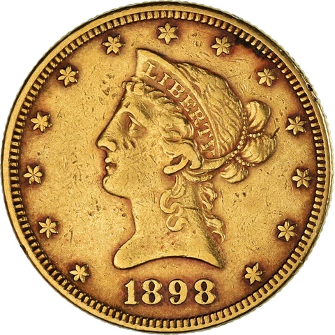 [#1110988] Coin, United States, Coronet Head, $10, Eagle, 1898, U.S. Mint, Phila Cover