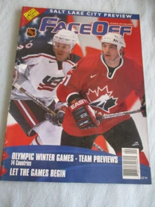 NHL Faceoff Magazine 2002 Salt Lake City Preview Olympics USA vs Canada - Bild 1 von 2