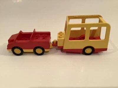 VINTAGE LEGO DUPLO CAR & CARAVAN CAMPING 2630 - INCOMPLETE - - Image 1 of 4