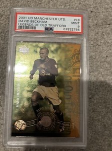 UPPER DECK 2001 UTD - DAVID BECKHAM #L8 CARD LEGENDS OF OLD TRAFFORD PSA 9