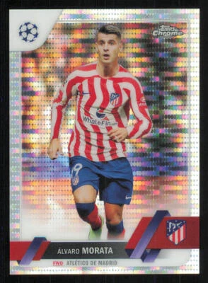 2022-23 Topps Chrome UEFA Club Competitions Pulsar Refractors #72 Alvaro Morata - Image 1 of 2