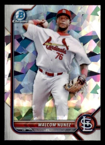 2022 Bowman Chrome Prospects Atomic Refractors #BCP42 Malcom Nunez - Picture 1 of 2