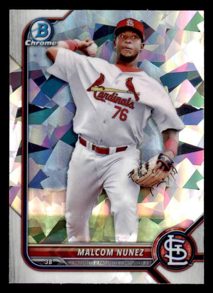 2022 Bowman Chrome Prospects Atomic Refractors #BCP42 Malcom Nunez - Image 1 of 2