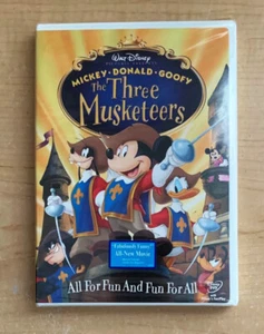 NEW SEALED DVD Disney The Three Musketeers (2004) with Mickey, Donald, Goofy - Imagen 1 de 2