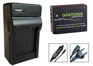 Batería Patona + Cargador para Fuji-Film X-M1 / X-Pro1 / X-Pro2 - NP-W126 - Imagen 1 de 1