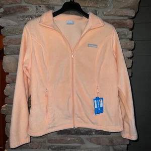 Columbia Mount Cannon Fleecejacke Damen Full Zip XL Orange Neu mit Etikett - Bild 1 von 4