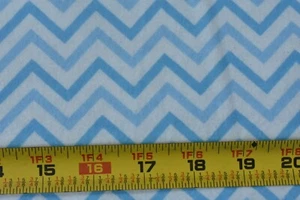 17" Long, Blue & White Chevrons on Flannel, Jo-Ann, V575 - Picture 1 of 6