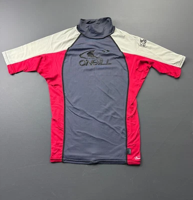 Camisa de natación O'Neill Rash Guard para niños grande UPF 50+ surf manga corta gris rojo Foto 1 de 4