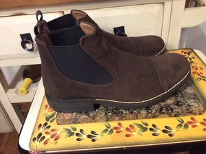 Rieker Men’s Ankle Boots Size 42- US-8.5 Brown Suede slip -on NEW - Picture 1 of 11