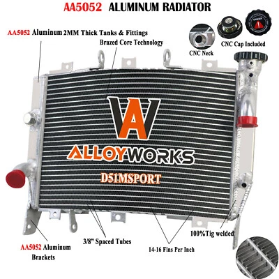 Aluminum Radiator for 2003-2004 KAWASAKI NINJA ZX6R ZX636 ZX 6R 636 US Foto 1 de 4
