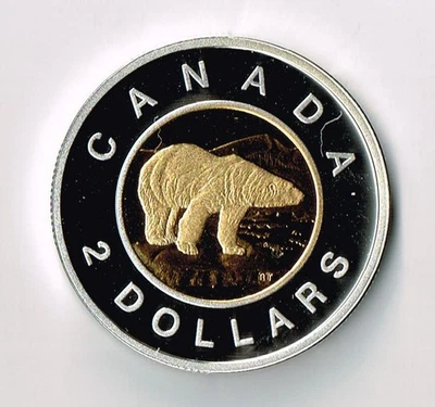 2010 CANADA 2 DOLLARS SILVER PROOF TOONIE - BU - Image 1 of 2