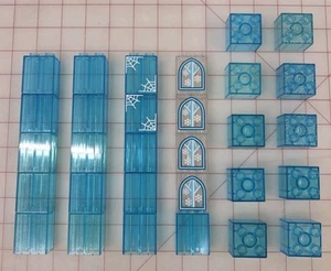 Lego Duplo Lote de 30 Claros Translúcidos Azul Hielo Brillo Raro - Imagen 1 de 3