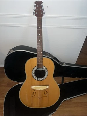 Ovation Celebrity Guitar + Case - Bridge DETACHED Needs Repair AS-IS - Image 1 of 4