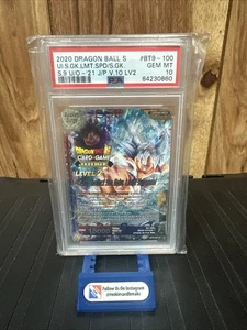 Dragon Ball Super CCG PSA10 Ultra Instinct Son Goku, Limits Surpassed FOIL USA - Picture 1 of 2