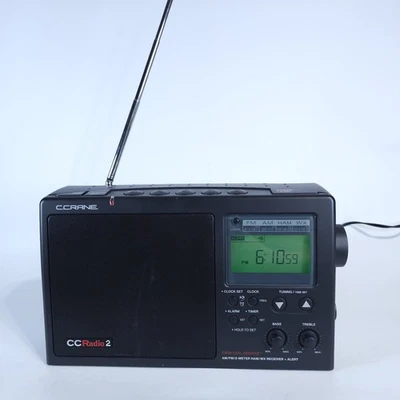 C. Crane CCRadio 2 Portable AM FM 2-Meter Ham Band, Weather Alert NOAA. Working  - Image 1 of 4