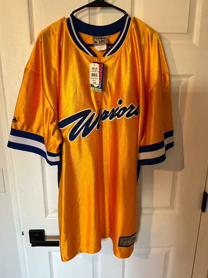 Vintage Majestic Hardwood Clsc Philadelphia Warriors Warm Up Shirt Jersey XL New - Image 1 of 4