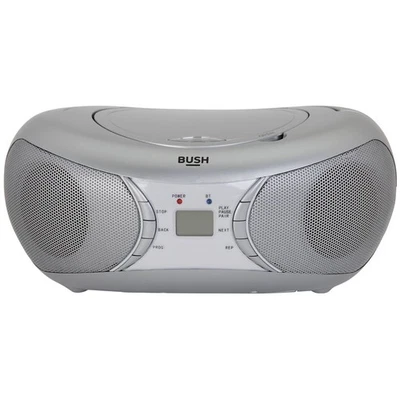 Bush Bluetooth CD Player Radio Boombox - Silver - 1 Year Guarantee - Image 1 of 4
