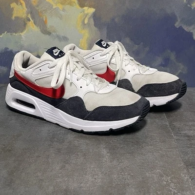 Nike Air Max SC CW4555-103 White / University Red Men's Sneakers Size 8 - Image 1 of 4