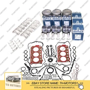 Engine Overhaul Rebuild Pistons Gaskets Kit For Porsche Panamera MacanS 3.0T V6 - Picture 1 of 6