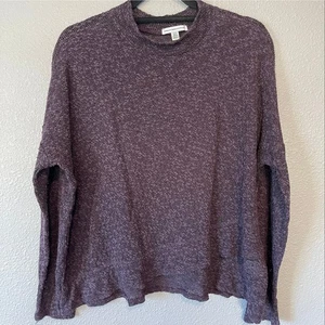 Suéter American Eagle tejido asimétrico frontal cuello falso manga larga para mujer L - Imagen 1 de 8