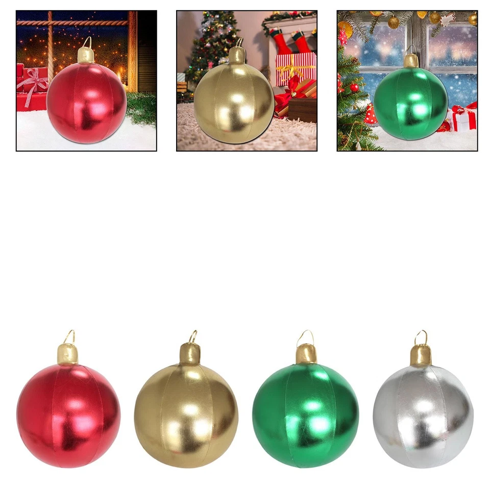 Grande Palla Gonfiabile Natalizia, Palloncino Gonfiabile, Ornamento Divertente, - Immagine 1 di 1