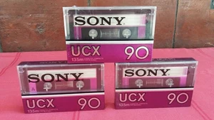 3 X CASSETTES SONY UCX 90 - NEUFS SCELLES SOUS BLISTER - K7 AUDIO - Photo 1/4