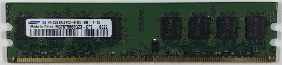 Samsung M378T5663QZ3-CF7 2GB DDR2 Desktop RAM Memory - Image 1 of 1