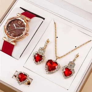 6pcs Set Ladies New Belt Quartz Watch Jewelry - Picture 1 of 5