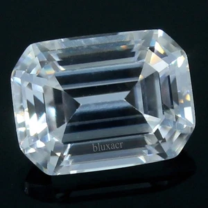 Diamante suelto esmeralda 3x2 mm blanco certificado VVS1 color natural DE corte excelente - Imagen 1 de 8