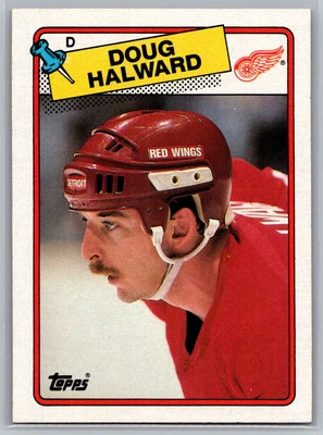 Doug Halward 1988-89 Topps HOCKEY #113 Detroit Red Wings - Image 1 of 2