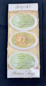 Vintage Cheri Blum Lasting Impressions Soap Art Picture Soap Roses/narcissus - Picture 1 of 3