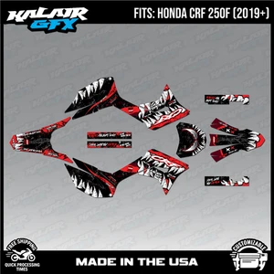 Kit Gráficos para HONDA CRF250F (2019-2024) Serie Carnage - ROJO - Imagen 1 de 4