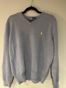 Vintage Polo Ralph Lauren Strick Pullover Gr. 2XL 100% Lammwolle bestickt Pony - Bild 1 von 6