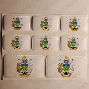 Pegatina Islas Salomón Resina Cúpula Pegatinas Escudo 3D Vinilo Adhesivo Coche - Imagen 1 de 1