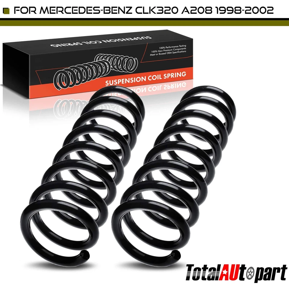 2x Muelles helicoidales negros delanteros izquierdo y derecho para Mercedes-Benz A208 CLK320 1998-2002 Foto 1 de 4