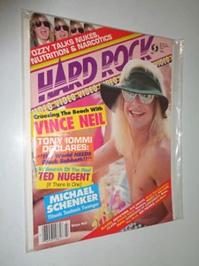 Hard Rock Video Magazine July 1986 Vince Neil Ozzy Slayer Iommi Schenker Nugent - Picture 1 of 1