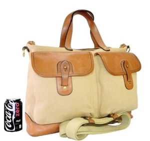 Ghurka No. 279 “ARCHIVE" Khaki Twill Messenger Crossbody Computer Briefcase Bag - Picture 1 of 23