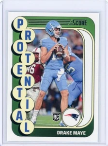 2024 Panini Score Protential RC #2 DRAKE MAYE New England Patriots - Picture 1 of 2